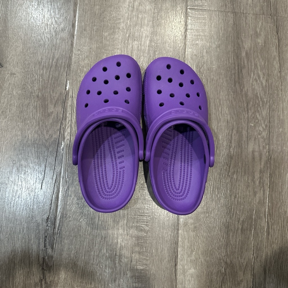 Purple Crocs kids